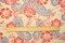 Beige-Orange-Multi Rayon Floral Printed Challis Woven Fabric By the Yard